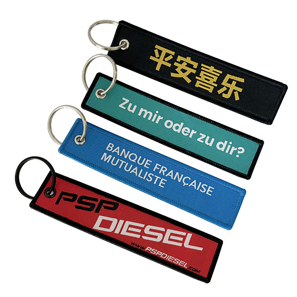 Woven Jet Tag Keychain