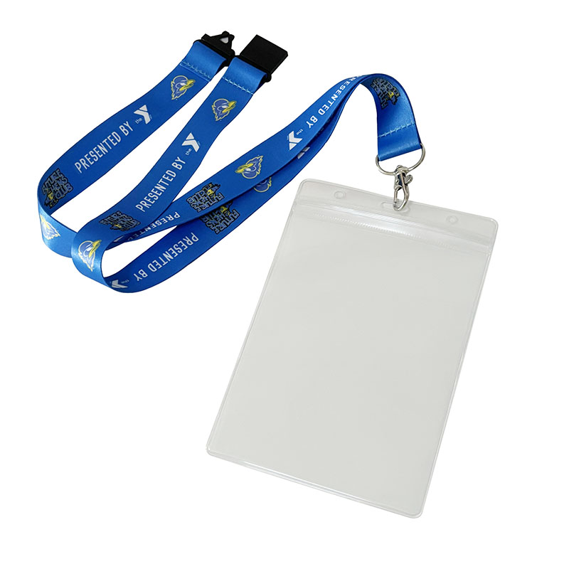 Polyester Lanyard with Clear Card Holder